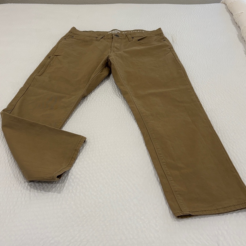 Levi's denizen 231 athletic fit Men's Brown Chinos waist 33 length 30 - Picture 2 of 7